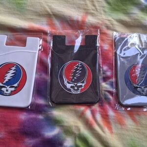 Grateful Dead Stealie Silicone 3M Phone Wallets 30 Pieces Wholesale Prices